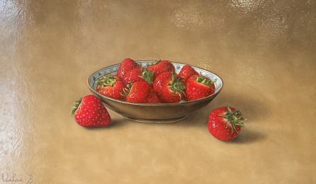 A Plate of Strawberries