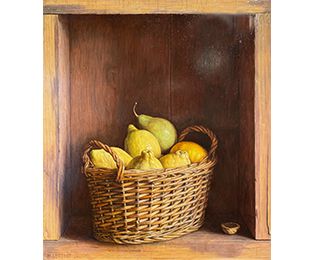 Basket of Lemons and Pears